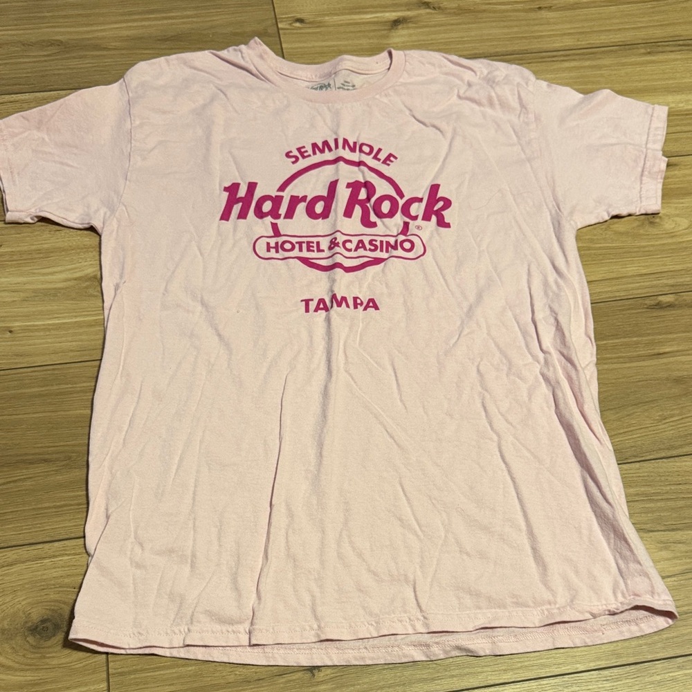 Hard Rock Cafe Seminole Pink Tee